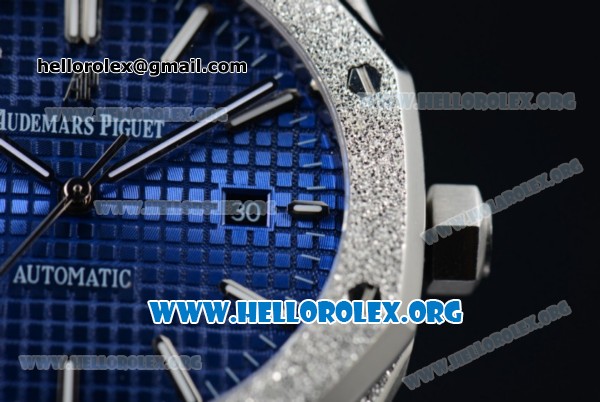 Audemars Piguet Royal Oak 41MM Asia Automatic Steel Case with Blue Dial and Steel Bracelet (EF) - Click Image to Close